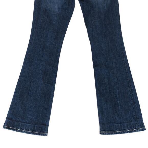 Miss Me JD1047B Boot Cut Jeans Embellished Back Pockets Women's 27 White Stitch - Picture 6 of 10